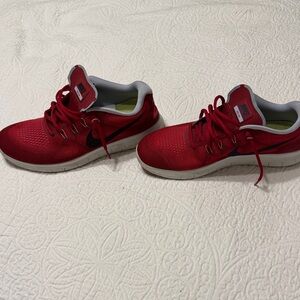 Nike Free RN Red Running Sneakers